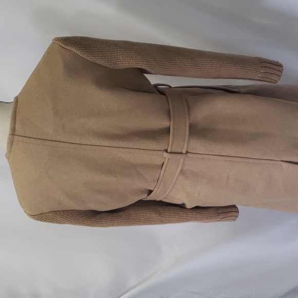 𝅺DIESEL Galore Wool Knit Sleeves Overcoat Long Wrap - Picture 8 of 12